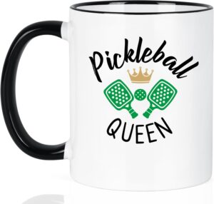 Pickleball Gifts for Women, Pickleball Queen Mug, Gifts for Pickleball Lovers Player, Pickleball Accessories, Pickleball Themed Gift, Pickleball Cups, Gifts for Christmas Mothers Day Birthday
