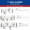 Portable Tennis Net,Stainless Steel Poles Badminton Net Set Adjustable Height Nylon Net with Carry Bag, for Kids Volleyball, Pickleball,Soccer, Indoor, Outdoor Court, Backyard, Beach, Driveway