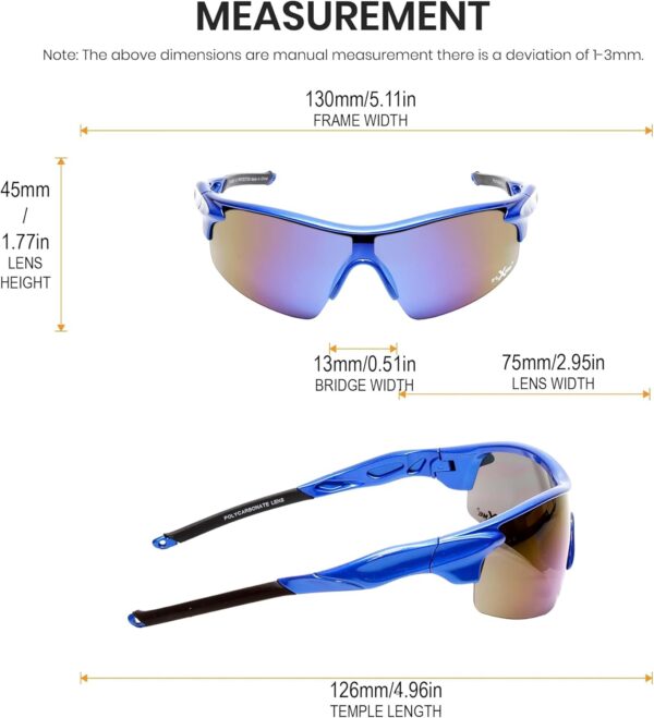 Calabria Rally Pickleball Sunglasses for Women Polarized Pickleball Glasses for Men Racquetball Protective Eyewear Cricket