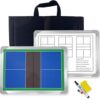 Magnetic Pickleball Coaching Board, Double-Sided Dry Erase Whiteboard, with Storage Bag, Easy to Write and Erase