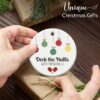Pickleball Ornament for Christmas Tree Decor, Xmas Hanging Ornaments, Deck The Halls Gifts for Pickleball Lover and Sport Lovers