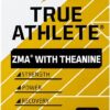 True Athlete ZMA with Theanine – Supports Muscle Recovery, Strength & Sleep – Zinc, Magnesium, Vitamin B6 & Theanine Formula for Relaxation & Performance (90 Capsules)