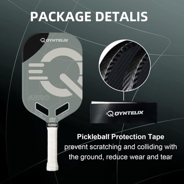 Pickleball Paddle, 20mm Polypropylene Honeycomb Core, T700 Carbon Fiber Surface Pickleball Paddle with High Grit Spin, USAPA Approved Professional Thermoformed Pickleball Paddles