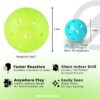 PIKKOFUN React Mini Pickleball Balls - 5 Pack Quiet Training Balls for Improve Hand Speed, Paddle Control and Accuracy
