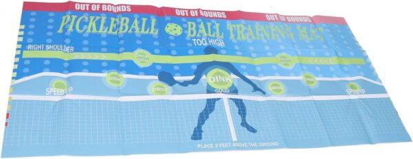 Luqeeg Pickleball Training Pad, Wall Mounted Pickleball Trainer, Portable Pickleball Practice Rebounder Training Aid, with Multiple Target Zones for Indoor and Outdoor Training Court