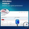 Pickleball Paddles Set of 2 or 4, USAPA Approved Pickleball Paddles Set with 4 Pickleball Balls and Pickleball Carry Bag, Fiberglass Pickle Ball Rackets 2 Pack Gifts for Beginners&Pros