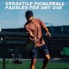 Pickleball Paddles, Fiberglass Surface with Balls and Bag, Lightweight Pickleball Paddles Set of 2 for Men, Women, Kids, Adults