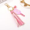 Women's Pickleball Keychain - Tassel Charm Key Ring - Game Day Accessory - Gift for Pickleball Fan