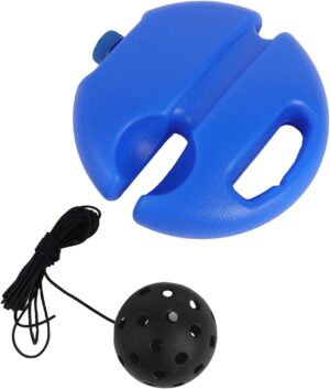 B Baosity Pickleball Trainer, Rebound Practice Pickleball Ball with Cord, Enhances Skill, Self Study Exerciser Pickleball Training Aid, Black