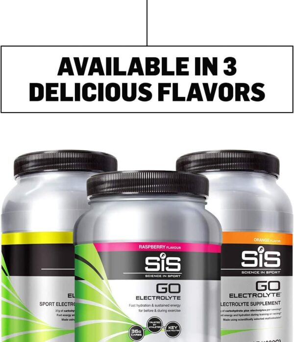 Science in Sport Go Electrolyte Energy Drink Powder, Orange Flavor Sports Performance & Endurance Supplement - 3.52 Lb