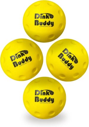 Kelso Pickleball, PU Foam Pickleball Balls for Reduced Noise, Enhances Hand-Eye Coordination, Indoor & Outdoor Use, Standard or Small Trainer-Sized Balls