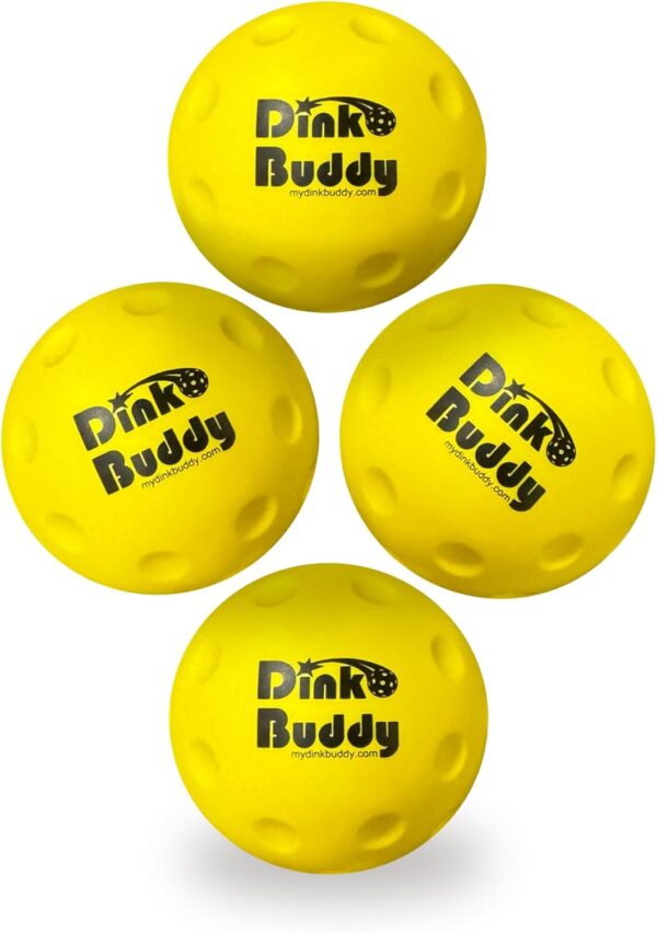 Kelso Pickleball, PU Foam Pickleball Balls for Reduced Noise, Enhances Hand-Eye Coordination, Indoor & Outdoor Use, Standard or Small Trainer-Sized Balls