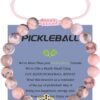 Pickleball Gifts for Women Teens, Natural Stone Bead Bracelet for Pickleball Lover, Pickleball Stuff Jewelry Birthday Gifts for Women Men Teens Players