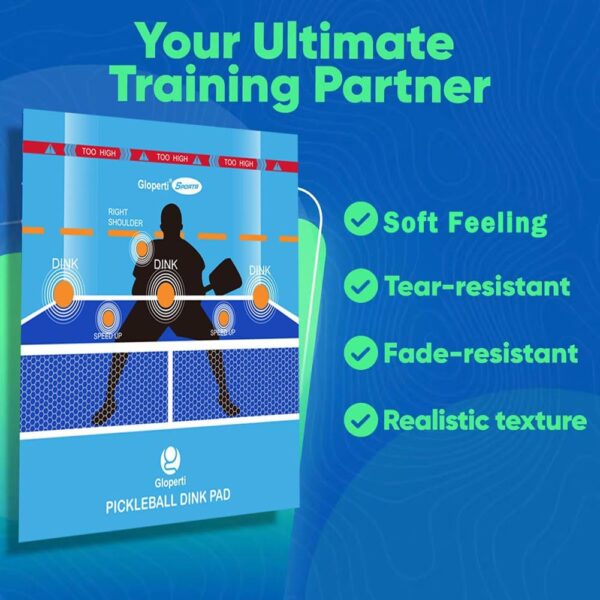 Pickleball Training Dink Pad Master Practice Aid Soft Feeling Fabric Material for Indoor & Outdoor Use Precision & Game Improvement