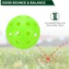 PATIKIL Outdoor Pickleball Balls Holes Pickleball Balls for Amateurs Indoor Outdoor Sport