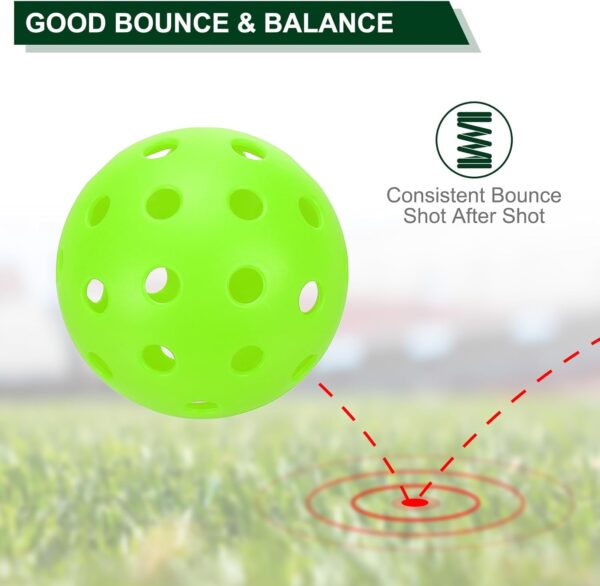 PATIKIL Outdoor Pickleball Balls Holes Pickleball Balls for Amateurs Indoor Outdoor Sport