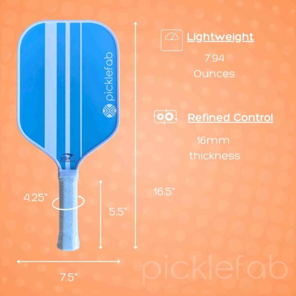 Pickleball Paddle Set for Couples Women Kids | Cute Aesthetic USAPA Approved | 2 Textured Paddles, 4 Balls, 1 Carrying Bag | Lightweight 8oz, 16mm Core, 16.5” Length