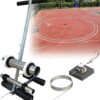 Floor tape applicator, court line tape machine Pickleball court concrete marking set, sports field marking machine, basketball court concrete, asphalt, road warning line set (with circle drawing set)