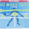 Luqeeg Pickleball Training Pad, Wall Mounted Pickleball Trainer, Portable Pickleball Practice Rebounder Training Aid, with Multiple Target Zones for Indoor and Outdoor Training Court