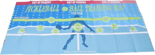 Luqeeg Pickleball Training Pad, Wall Mounted Pickleball Trainer, Portable Pickleball Practice Rebounder Training Aid, with Multiple Target Zones for Indoor and Outdoor Training Court