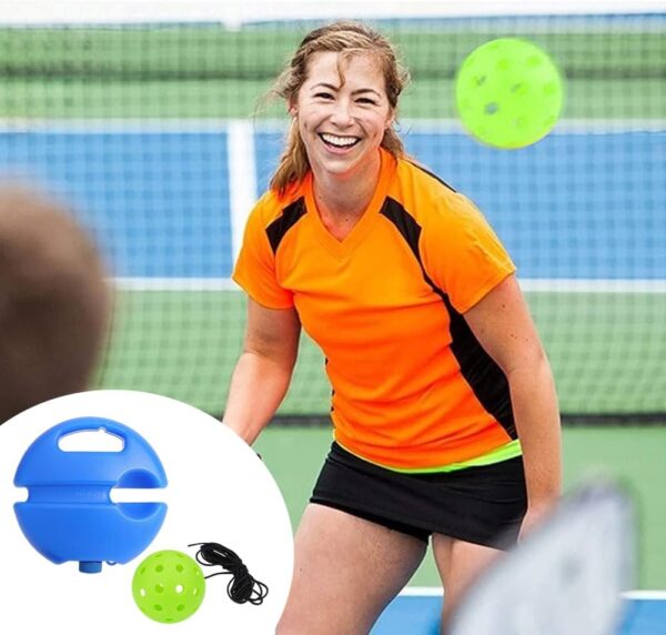 Match Buddy Pickleball Trainer with 1 String and 3pcs Elastic Pickleballs, Portable Player Equipment for Solo Practice and Performance Improvement