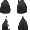 RAINBOW SMILE Sling Bag Crossbody Backpack for Pickleball Paddle Tennis Racketball Travel for Men and Women, with Ice Bag 2PS