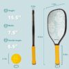 Pickleball Paddles Set of 2, USAPA Approved Pickleball Set with 4 Pickleball Balls, Gifts for Men Women Beginners