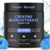 Creatine Monohydrate – 5g Creatine Monohydrate Powder – Advanced Creatine for Women and Men – Bulk Supplements Creatine – Delicious Fruit Punch Flavor – 9.8oz (40 Servings, Blue Raspberry)