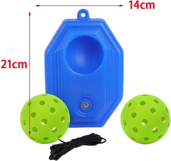 Pickleball Trainer with Ball and String, Pickleball Training Aid, Single Player Pickleball Trainer for Beginners, Kids, Adult, Green