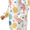 Dussdil Pink Orange Pickleball Balls Baby One-Piece Footies Newborn Rompers Pajamas Footed Pjs for Sleep Play Boys Girls