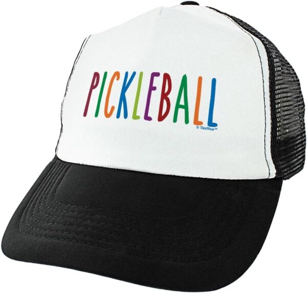 Pickleball Text Word Art or It's A Great Day for Pickelball Trucker Hat