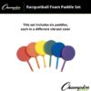 Champion Sports RACSET Racquetball Foam Paddle Set