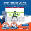 Pickleball Dink Pad Practice Board Poster Rebounder Training Aid - Improve Your Pickle-Ball Game Dinks & Reflexes - Transform Any Wall Into A Pickle Ball Court and Net Indoor or Outdoors by Modfamily