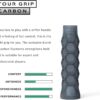 Pickleball Paddle Carbon Grip - 5.25in - Supports Tennis Elbow, Enhances Grip Strength, Reduces Vibration with Finger Support and Anti-Sweat Design