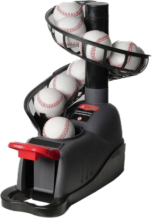 Tennis Ball Machine, Adjustable&Portable Pickleball Launcher with Auto Swing, Launch Training Machine, No Battery Power Required, for Batting and Fielding Practice