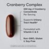 Sports Research Cranberry Fruit Complex Supplement - Softgels for Urinary Tract Health Support - Equal to 25,000mg of Cranberries, Made with Pacran & Vitamins C & E - Non-GMO & Gluten Free - 90 Count