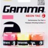 GAMMA Sports Neon Tac, Neon Dri, Neon Safari Tennis Over Grip, High Performance, Badminton, Pickleball, Racquet Sports OG, Moisture Wicking Surface