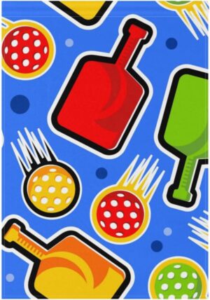Energetic Pickleball Garden Flags 12x18 Inch Double Sided Polyester Vertical Welcome Seasonal Farmhouse Wedding Yard Patio Lawn Home Outdoor Decoration