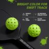 Pickleball Balls, 6 Pack & 12 Pack | 40 Holes, High Visibility & Bounce, Durable for All Paddles & Skill Levels (Neon Green, Orange)
