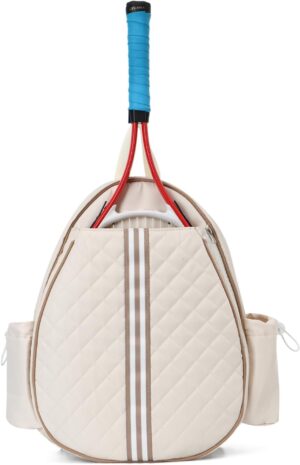 KUANG! Tennis Bag for Women Men Quilted Tennis Crossbody Backpack Tennis Racket Bag Suitable for Pickleball Tennis Badminton