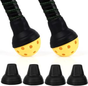4 PCS Pickleball Ball Retriever,Premium Silicone Pickleball Picker, Pickleball Grabber, Universal Pickleball Upper Suction Cup, Picks Up Balls Easily Without Bending Over, Fits Any Pickleball Paddles