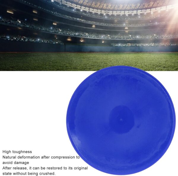 Spot Markers Flat Field Cones Floor Spots Flat Disc Marker, 10pcs Bright Sports Marker Flat Disc Field Markers Tennis Spot Marker for Tennis Football and Badminton Practice (Blue)