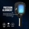 Professor Precision Pickleball Training Paddle - Sweet Spot Enhancement Paddle with Extended Handle - T700 Raw Carbon Fiber Construction, 16MM Core Practice Pickleball Trainer Paddle, Black
