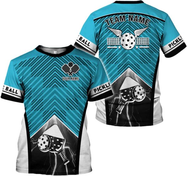 Personalized Pickleball 3D T-Shirt Men Women Gifts Pickleball Jersey Shirt Short Sleeve Tee Sport Fit Clothing Outfits