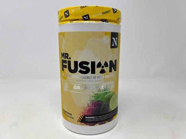 Mr.Fusion Pre Workout Supplement, Grape Lime, 40 Servings - Intense Focus & Pumps, Nitric Oxide Booster, No Crash - Powerful Energy Powder to Increase Strength & Gains