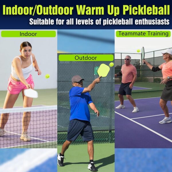 Mini Pickleball Training Balls - Warm Up Pickleball Drills, Enhance Reaction Time & Hand-Eye Coordination | Ideal Gift for All Ages and Skill Level
