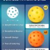 Pickleball Paddles Set of 2 or 4, USAPA Approved Pickleball Paddles Set with 4 Pickleball Balls and Pickleball Carry Bag, Fiberglass Pickle Ball Rackets 2 Pack Gifts for Beginners&Pros