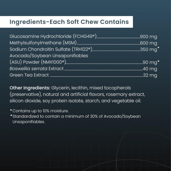 Nutramax Laboratories Dasuquin with MSM Joint Health Supplement for Large Dogs - With Glucosamine, MSM, Chondroitin, ASU, Boswellia Serrata Extract, and Green Tea Extract, 84 Soft Chews