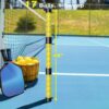Pickleball Ball Retriever, Pickleball Picker Upper Holds 17 Balls, Pickleball Hopper with Shoulder Strap for Easy Pickup & Carrying, Detachable Pickleball Tube