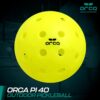 Orca 6 Pack Pickleballs Indoor or Outdoor, USAPA Approved Official Size Crack-Resistant Balls, with 1-Year No-Crack Warranty Perfect for Tournaments